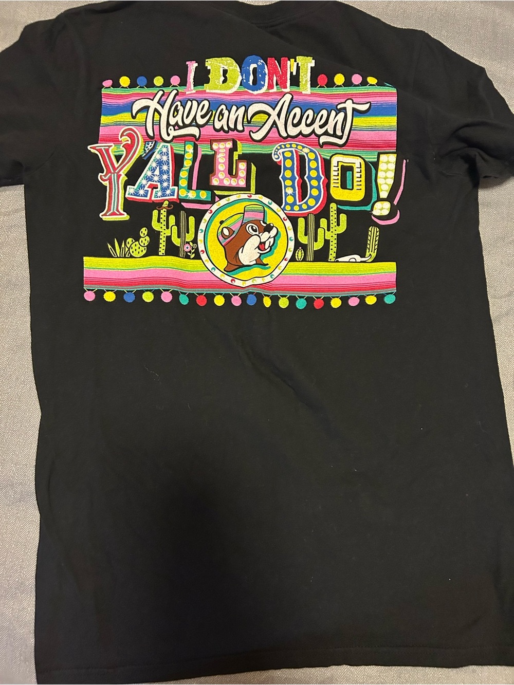 Junior Black Graphic T-Shirt